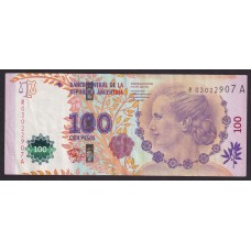 ARGENTINA COL. 817R BILLETE DE 100 PESOS EVA PERON REPOSICION